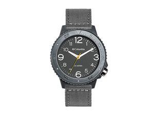 columbia timing cross trails stainless steel chinese quartz nylon strap, gray, 22 casual watch (model: css12-001)