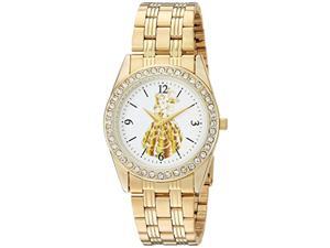 disney women's princess belle analog-quartz watch with stainless-steel strap, gold, 20 (model: wds000239) disney women's princess belle analog-quartz watch with stainless-steel strap, gold, 20 (model: wds000239)