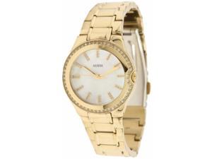 Guess Women's U12658L1 Gold Stainless-Steel Quartz Watch with White Dial Guess Women's U12658L1 Gold Stainless-Steel Quartz Watch with White Dial