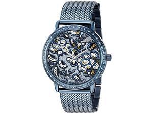 peugeot women's stainless steel swiss movement cuff watch with 
