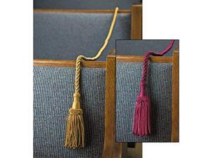 autom weighted pew rope, gold for church and wedding decor, 12 feet