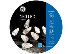 ge staybright 150-count 37.25-ft constant warm white c5 led plug-in indoor/outdoor christmas string lights