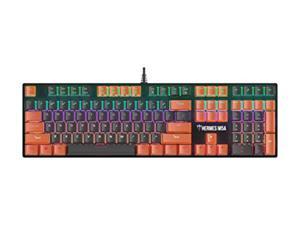 gamdias hermes m5a mechanical gaming keyboard, multi-colored led effect and n-key rollover (hermes m5a), black