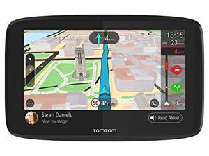 tomtom go 52 5-inch gps navigation device with wi-fi, real time traffic, free maps of north america, siri and google now compatibility, hands-free calling and smartphone messaging