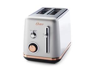 oster 2097682 2 slice toaster metropolitan collection with rose gold accents