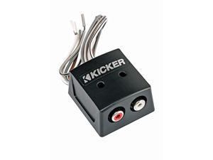 kicker kisloc 2-channel k-series speaker cable to rca adapter with line out converter
