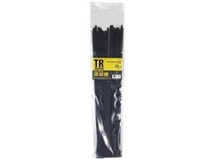 tr industrial multi-purpose uv resistant black cable ties, 24 inches, 100 pack tr industrial multi-purpose uv resistant black cable ties, 24 inches, 100 pack