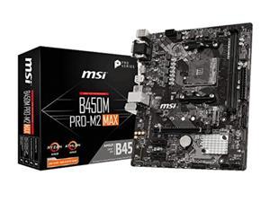 MSI B450M PRO-M2 MAX AM4 AMD B450 SATA 6Gb/s Micro ATX AMD Motherboard