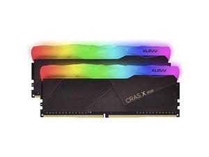 klevv cras x rgb 32gb (2 x 16gb) ddr4 gaming udimm pc4-28800 3600mhz cl18 sk hynix chips 288 pin desk ram memory (kd4agu880-36a180x) klevv cras x rgb 32gb (2 x 16gb) ddr4 gaming udimm pc4-28800 3600mhz cl18 sk hynix chips 288 pin desk ram memory (kd4agu880-36a180x)
