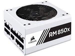 corsair rmx white series (2018), rm850x, 850 watt, 80+ gold certified, fully modular power supply - white (renewed)