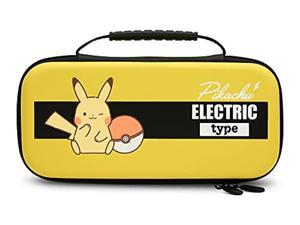 powera protection case for nintendo switch or nintendo switch lite, pikachu electric type, protective case, gaming case, console case - nintendo switch