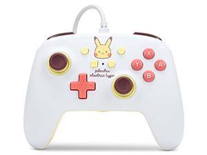 powera enhanced wired controller for nintendo switch - pikachu electric type, nintendo switch lite, gamepad, game controller, wired controller, officially licensed - nintendo switch