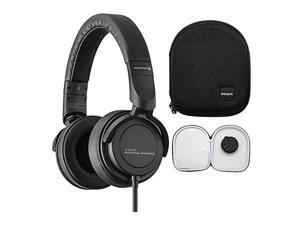 beyerdynamic dt 240 pro closed studio headphone for monitoring with headphone case bundle (2 items)