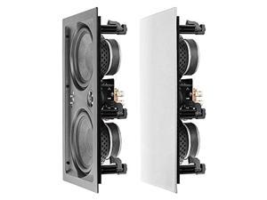 osd audio 6.5? trimless in-wall lcr speaker - dual woofers & dome tweeter, single - iw650lcr