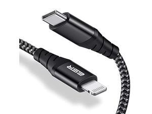 esr usbc to lightning cable 33ft mficertified pd fast charging cable for iphone 1313 mini13 pro13 pro max1212 mini12 pro12 pro max11xrxs maxxsx8braided nylonblack