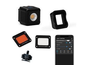 lume cube 2.0 portable lighting kit | 6-piece led lighting kit with diffusion and gels | adjustable brightness, waterproof, indoor studio & outdoor use, for photo and video