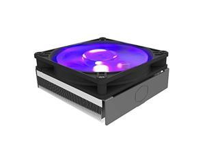 cooler master masterair g200p low-profile cpu cooling system - 39.5mm mini-itx/sff clearance, high-performance 92mm rgb fan, 2 copper heat pipes - amd/intel compatible