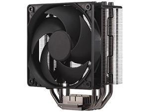 cooler master hyper 212 black edition cpu cooling system - quiet, sleek and precise, 4 continuous direct contact heat pipes with fins, silencio fp120 fan
