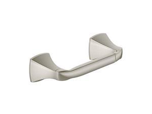 moen yb5108bn voss collection double post pivoting toilet paper holder, brushed nickel 13.39 x 3.03 x 4.92 inches