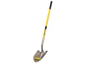 truper 31198 tru pro round point shovel, fiberglass handle, 10-inch grip, 48-inch