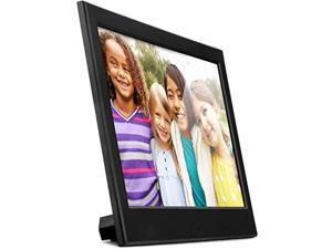 aluratek 10.1" ultra slim digital photo frame with 4gb built-in memory black, asdmpf09f