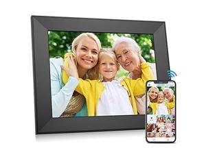 Best Gift Digital Picture Frame WiFi 10 Inch Digital Photo Frame Full HD 1920x1080 IPS Touch Screen Display Share Photos and Videos via App Cloud Stereo Video Music Player Auto-Rotate Email 