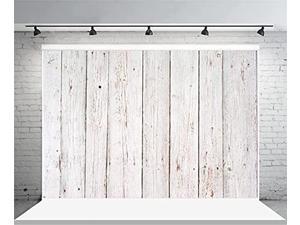 AOFOTO 5X5FT Glitter Wood Backdrop Christmas Winter Party Decoration Banner Blur White Dots Lights Snowflakes on Wooden Wall Background for Photography Kid Family Portrait Photo Studio Props Vinyl