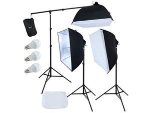 linco lincostore photo studio lighting led lights softbox with boom arm kit am246