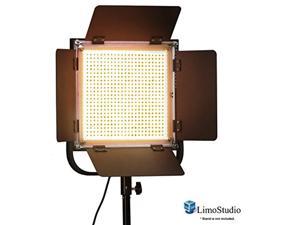 limostudio ledphotographic lighting panel with digital display screen, photo studio barndoor light, continuous video light, brightness control available