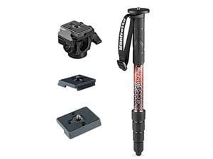 manfrotto compact monopod red