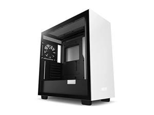 NZXT H7 - Mid-Tower PC Gaming Case - Tempered Glass - Enhanced Cable Management  - White & Black