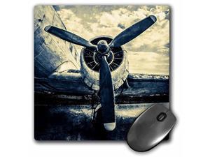 3drose mouse pad abstracts of aviation - propeller of an old aircraft. stylized photo, 8 x 8" (mp_271981_1)