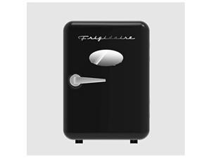frigidaire portable retro 6-can mini fridge, black color - efmis137-black