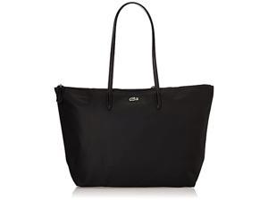 lacoste womens l1212 tote shoulder handbag black 35 x 30 14 cm us