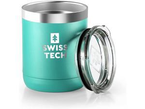 SWISS+TECH 10 oz Tumbler Double Wall Vacuum Insulated Tumbler, Stainless Steel Tumbler with Lid, Corrosion Resistant, BPA Free (Green) SWISS+TECH 10 oz Tumbler Double Wall Vacuum Insulated Tumbler, Stainless Steel Tumbler with Lid, Corrosion Resistant, BPA Free (Green)