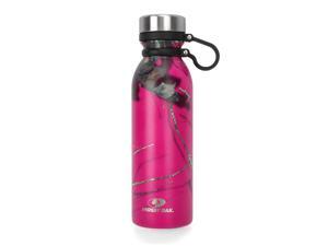 Mossy Oak Vacuum-Insulated Stainless Steel Water Bottle - Double Walled Cola Shape Bottle - 20 Oz, Camo - Keeps Drinks Cold for 24 Hours & Hot for 12 Hours