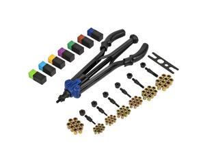 WORKPRO 15" Hand Rivet Nut Setter Kit - 79-Piece High Leverage Rivet Nut Tool with Metric & SAE Mandrels and Nuts WORKPRO 15" Hand Rivet Nut Setter Kit - 79-Piece High Leverage Rivet Nut Tool with Metric & SAE Mandrels and Nuts