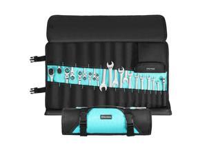 DURATECH Tool Pouch / Wrench Organizer, 22 Pockets, 24.4” x 14.2”, Tool Roll Bag for Electrician Carpenter Mechanics, Premium Waterproof Oxford Cloth Made, without Tools