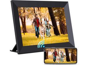 FOTOMOON 10 inch Digital Picture Frame Perfect Grandparent Gift HD 1280x600 Digital Photo Frame Electronic Picture Frame with Motion Sensor and Digital Calendar 