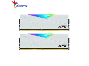 ADATA D50 DDR4 3600(PC4 28800) 64GB (32G×2) set desktop memory XPG- white heavy armor RGB light white memory Desktop PC RGB RAM ADATA D50 DDR4 3600(PC4 28800) 64GB (32G×2) set desktop memory XPG- white heavy armor RGB light white memory Desktop PC RGB RAM