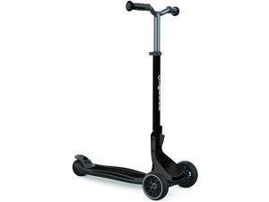 Globber Ultimum Scooter for Kids, Teens and Adults | 3 Wheel Scooter for Ages 5+ to Adult | Patented Folding System and Adjustable T-Bar | Perfect Outdoor Toy for Summer (Charcoal Grey)