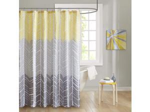 Intelligent Design Shower Curtain, Colorblock Geometric Chevron Design Modern Bathroom Decor, Machine Washable, Fabric Privacy Screen, 72x72, Yellow Intelligent Design Shower Curtain, Colorblock Geometric Chevron Design Modern Bathroom Decor, Machine Washable, Fabric Privacy Screen, 72x72, Yellow