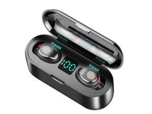 Supper Bass Bluetooth Wireless Earphones Stereo Surround Headset Mini Touch Earbuds LED Power