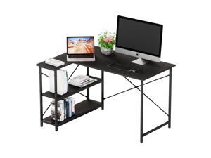 Bestier Small L-Shaped Desk with Storage Shelves 47 Inch Corner Desk with Shelves Writing Desk Table with Storage Tower Shelf Home Office Desk for Small Spaces P2 Wood (Dark Black, 47 Inch) Bestier Small L-Shaped Desk with Storage Shelves 47 Inch Corner Desk with Shelves Writing Desk Table with Storage Tower Shelf Home Office Desk for Small Spaces P2 Wood (Dark Black, 47 Inch)