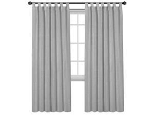Window Curtains Greyish White Bedroom Light Reducing 63 inch Long Set of 2 Panel 