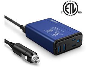 BESTEK 150W Power Inverter DC 12V to 110V AC Converter 4.2A Dual USB Car Adapter (Blue) BESTEK 150W Power Inverter DC 12V to 110V AC Converter 4.2A Dual USB Car Adapter (Blue)