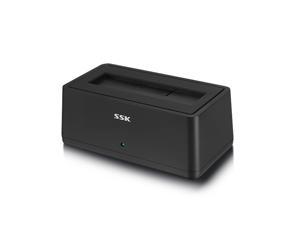 SSK USB 3.0 to SATA External Hard Drive Docking Station Enclosure Adapter for 2.5 & 3.5 Inch HDD SSD SATA, Super Speed up to 5Gbps, Support UASP no Drivers Needed (16TB Supports)