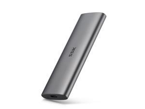 SSK 512G Portable External SSD,USB3.1 Gen2(6Gbps) Ultra Speed External Solid State Drive USB-C Mini External SSD with 550MB/s Data Transfer for Laptop, Typc C Phones and More
