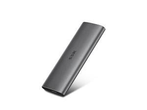 SSK 256G Portable External SSD,USB3.1 Gen2(6Gbps) Ultra Speed External Solid State Drive USB-C Mini External SSD with 550MB/s Data Transfer for Laptop, Typc C Phones and More 256GB