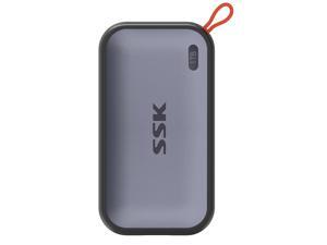 SSK 1TB Portable External NVME SSD,up to 1050MB/s Extreme Transmission Speed USBC 3.2 Gen2 Solid State Drive for Type-c Smartphone,PS5,xBOX, Laptop,Macbook/Pro/Air and more 1TB